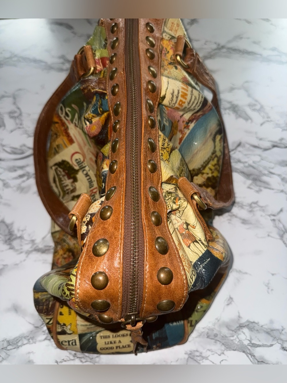 *Rare* Susan Farber Collections California Patchwork Handbag - Picture 7 of 7